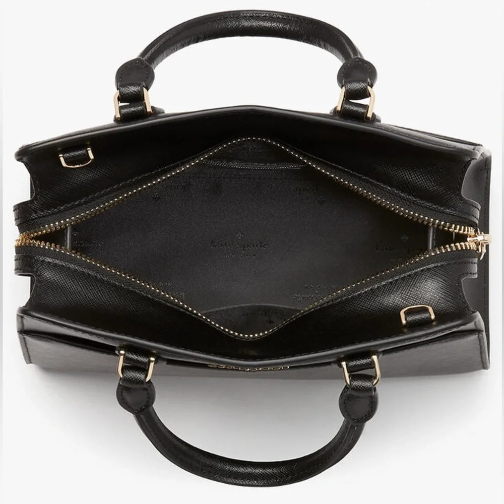 Kate Spade Madison Small Satchel Crossbody In Black